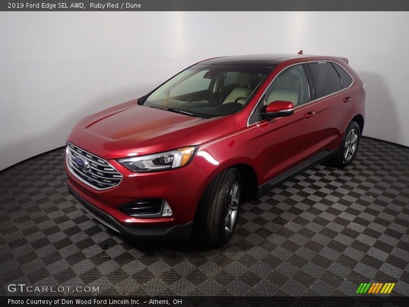 Ruby Red / Dune 2019 Ford Edge SEL AWD