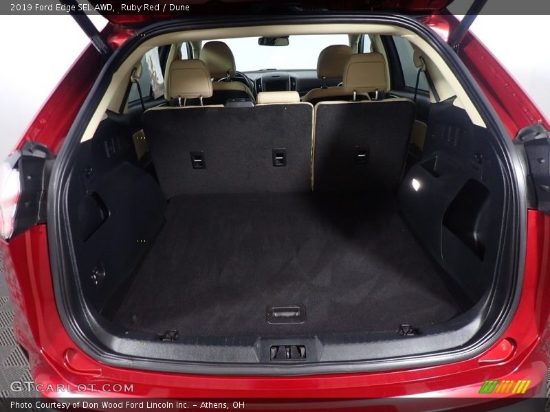 Ruby Red / Dune 2019 Ford Edge SEL AWD