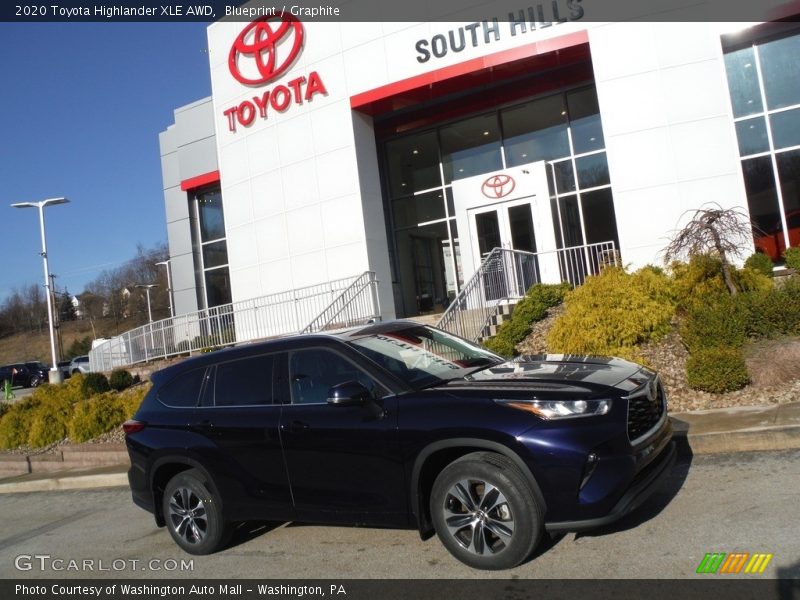Blueprint / Graphite 2020 Toyota Highlander XLE AWD