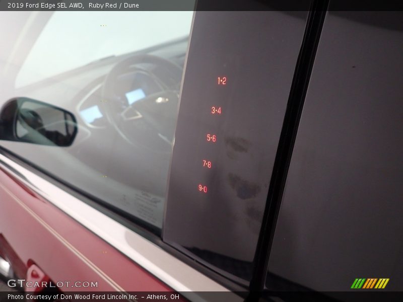Ruby Red / Dune 2019 Ford Edge SEL AWD