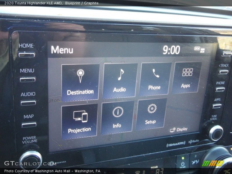 Blueprint / Graphite 2020 Toyota Highlander XLE AWD