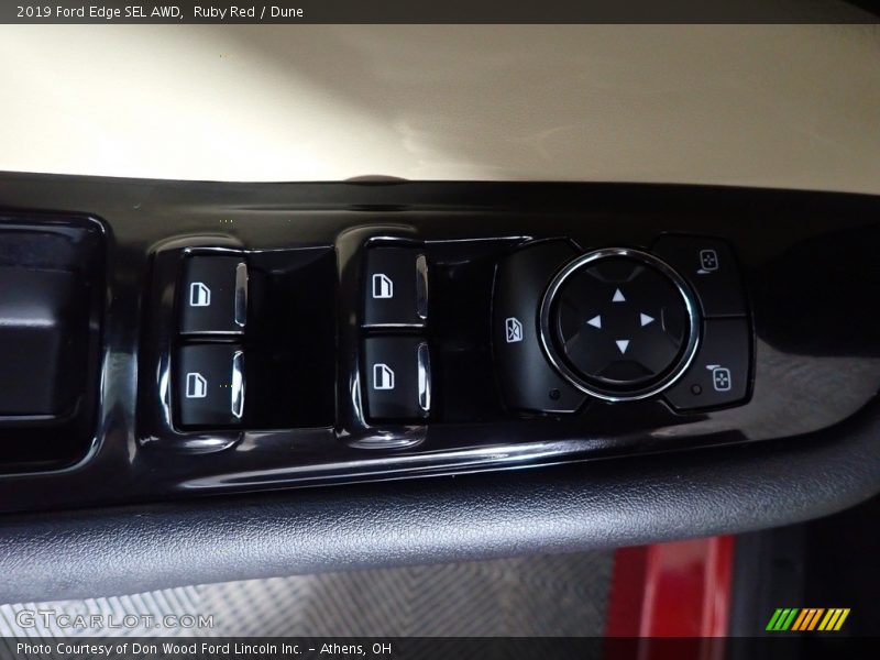 Ruby Red / Dune 2019 Ford Edge SEL AWD