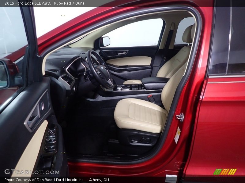 Ruby Red / Dune 2019 Ford Edge SEL AWD