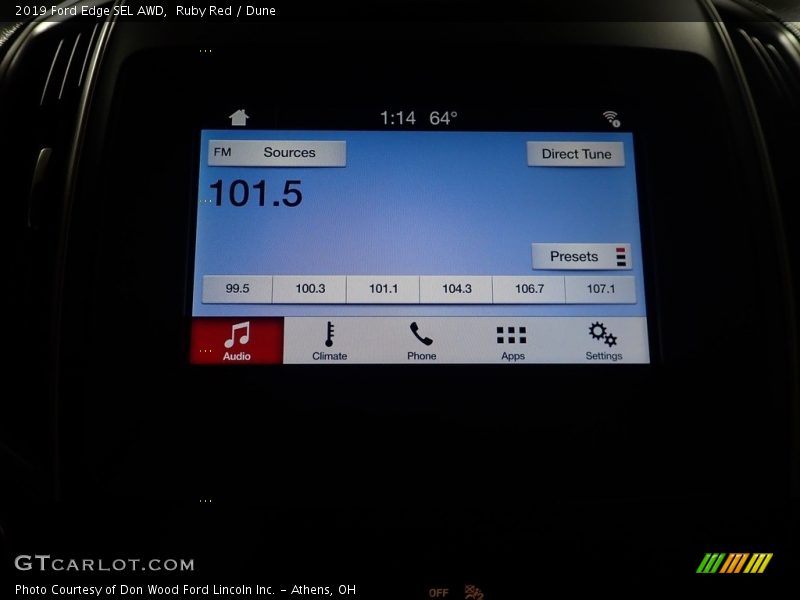 Ruby Red / Dune 2019 Ford Edge SEL AWD