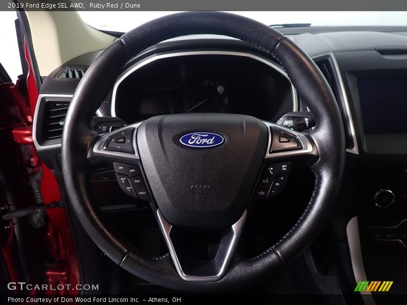 Ruby Red / Dune 2019 Ford Edge SEL AWD