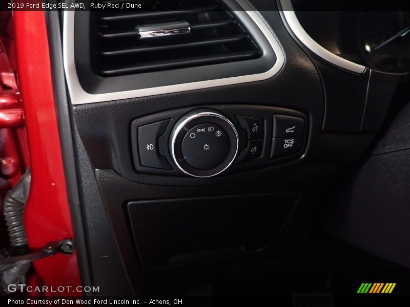 Ruby Red / Dune 2019 Ford Edge SEL AWD