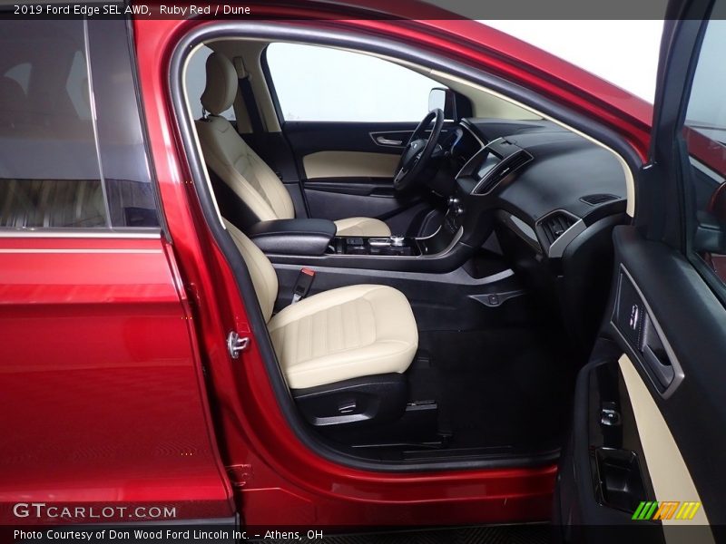 Ruby Red / Dune 2019 Ford Edge SEL AWD
