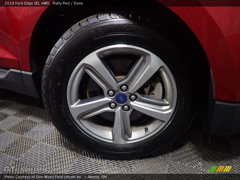 Ruby Red / Dune 2019 Ford Edge SEL AWD