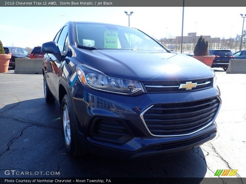 Storm Blue Metallic / Jet Black 2019 Chevrolet Trax LS AWD