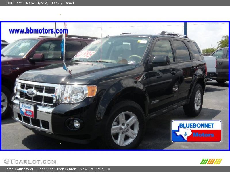 Black / Camel 2008 Ford Escape Hybrid