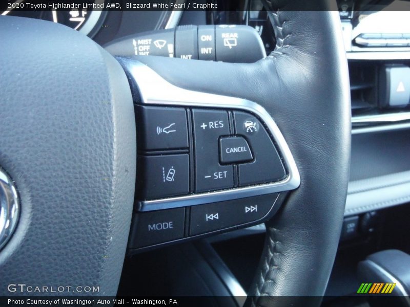 Blizzard White Pearl / Graphite 2020 Toyota Highlander Limited AWD
