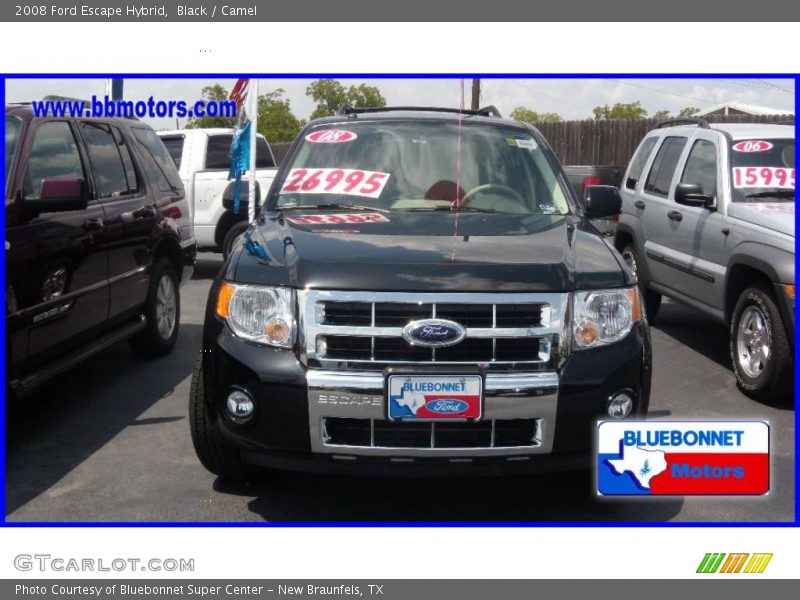 Black / Camel 2008 Ford Escape Hybrid