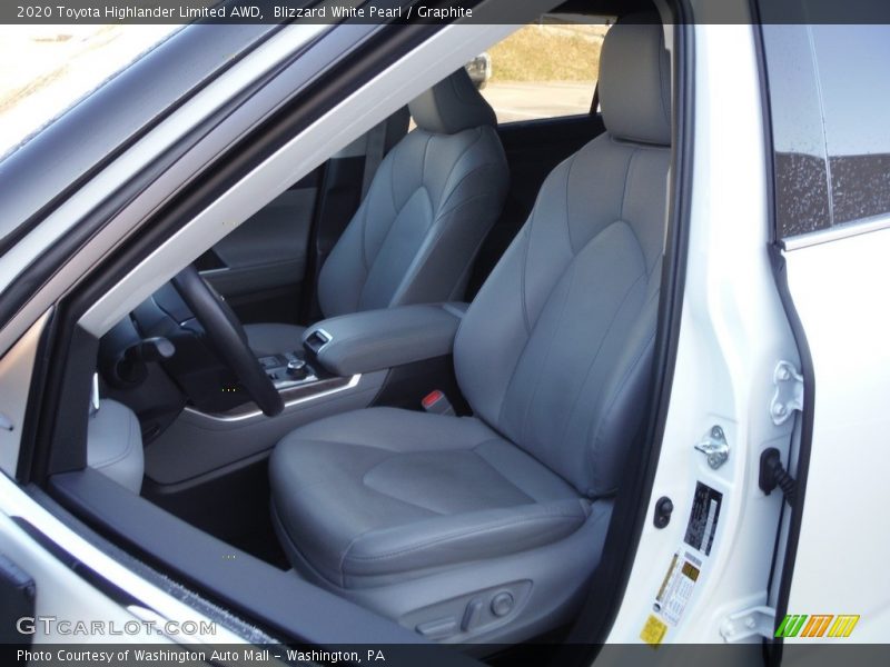 Blizzard White Pearl / Graphite 2020 Toyota Highlander Limited AWD