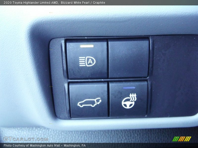 Blizzard White Pearl / Graphite 2020 Toyota Highlander Limited AWD