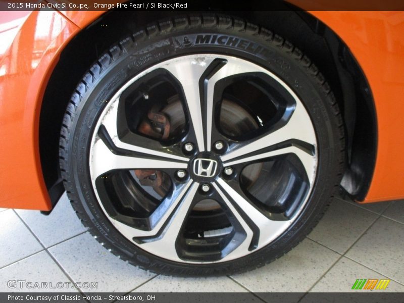 Orange Fire Pearl / Si Black/Red 2015 Honda Civic Si Coupe