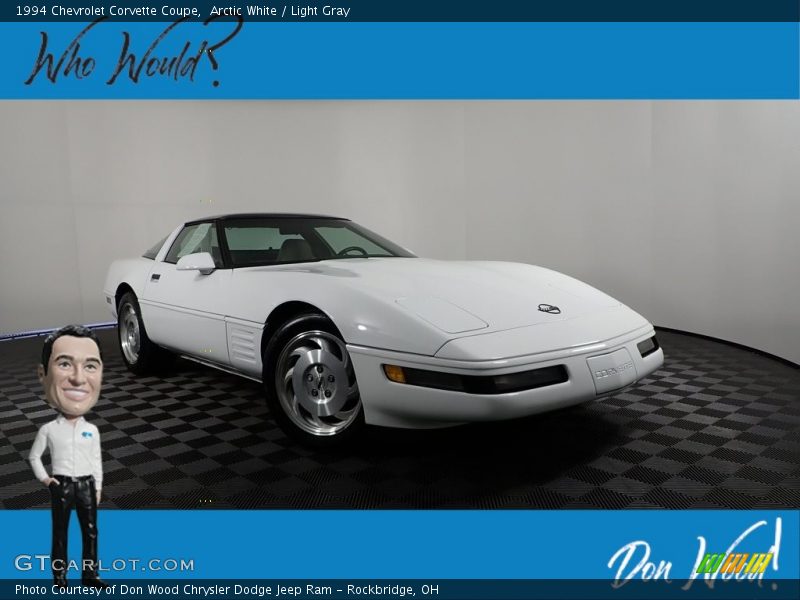 Arctic White / Light Gray 1994 Chevrolet Corvette Coupe