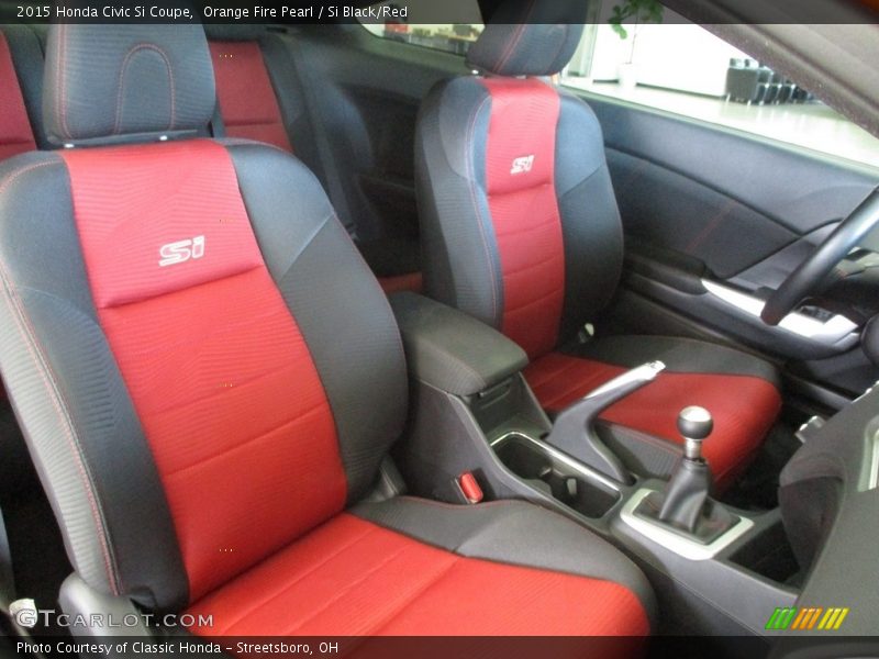 Front Seat of 2015 Civic Si Coupe