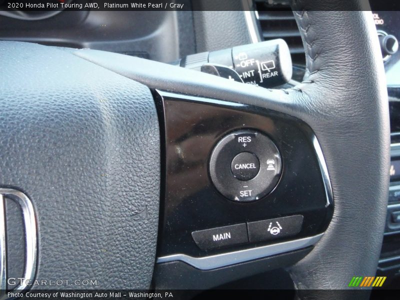 Platinum White Pearl / Gray 2020 Honda Pilot Touring AWD