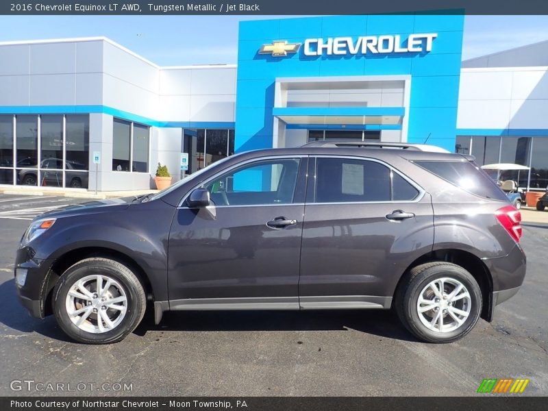Tungsten Metallic / Jet Black 2016 Chevrolet Equinox LT AWD
