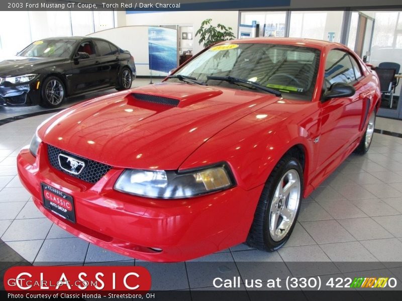 Torch Red / Dark Charcoal 2003 Ford Mustang GT Coupe