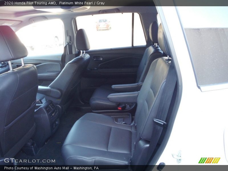 Platinum White Pearl / Gray 2020 Honda Pilot Touring AWD