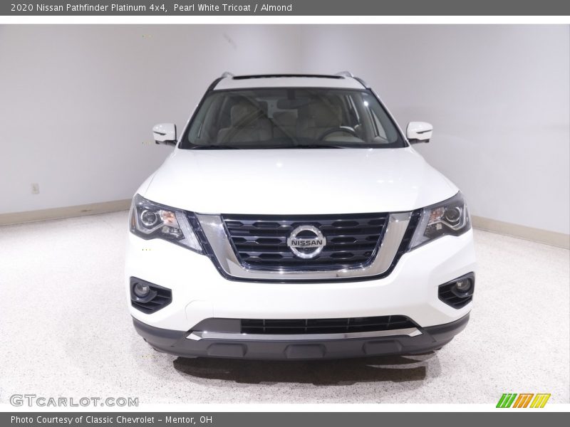 Pearl White Tricoat / Almond 2020 Nissan Pathfinder Platinum 4x4