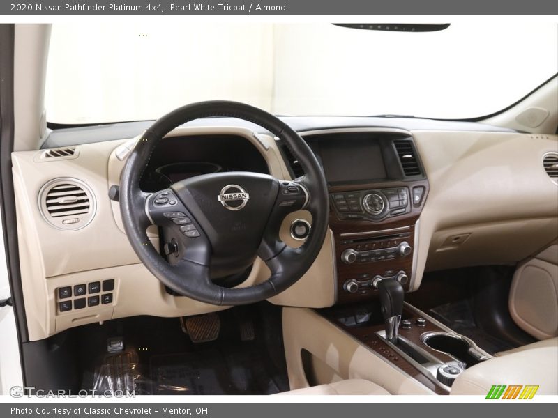 Pearl White Tricoat / Almond 2020 Nissan Pathfinder Platinum 4x4