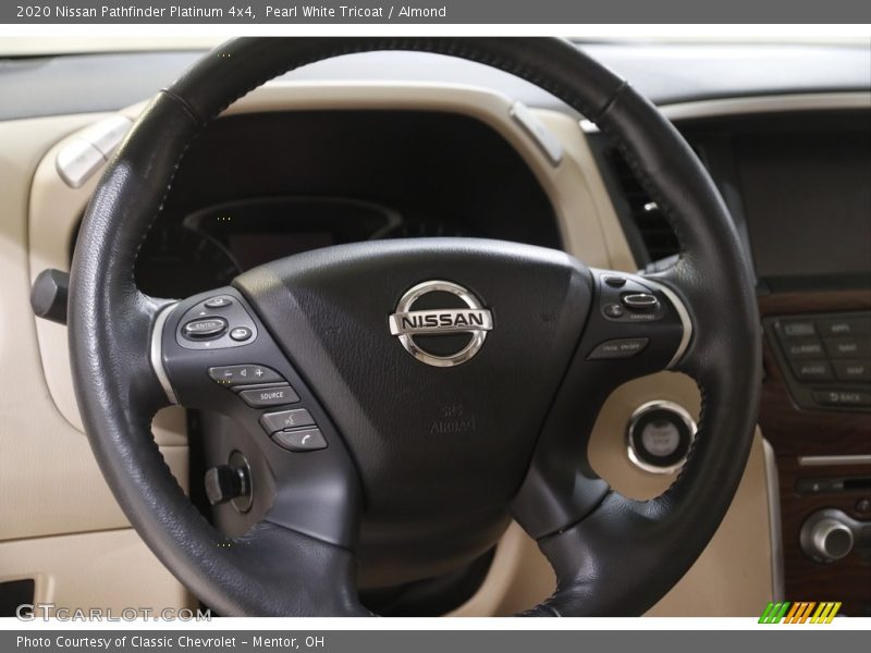 Pearl White Tricoat / Almond 2020 Nissan Pathfinder Platinum 4x4