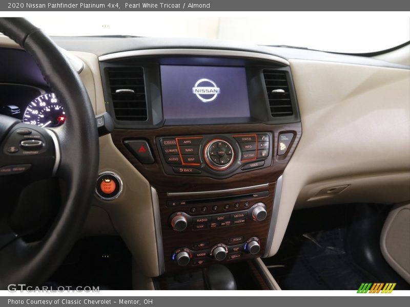 Pearl White Tricoat / Almond 2020 Nissan Pathfinder Platinum 4x4