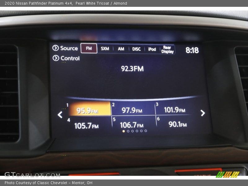 Pearl White Tricoat / Almond 2020 Nissan Pathfinder Platinum 4x4