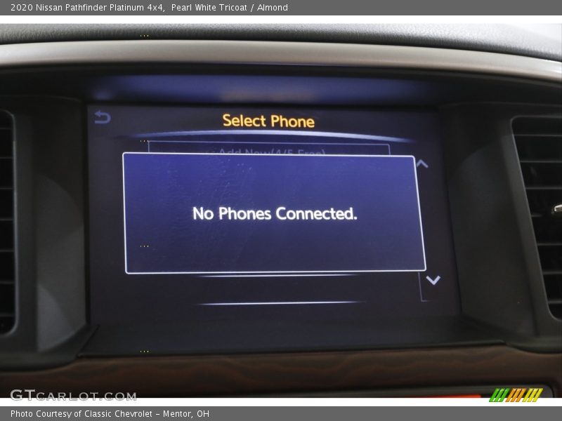 Pearl White Tricoat / Almond 2020 Nissan Pathfinder Platinum 4x4