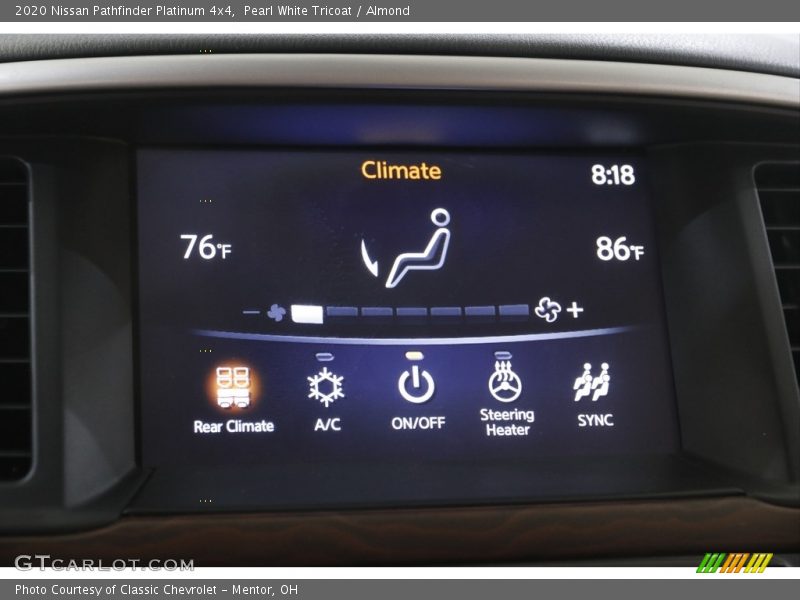 Pearl White Tricoat / Almond 2020 Nissan Pathfinder Platinum 4x4