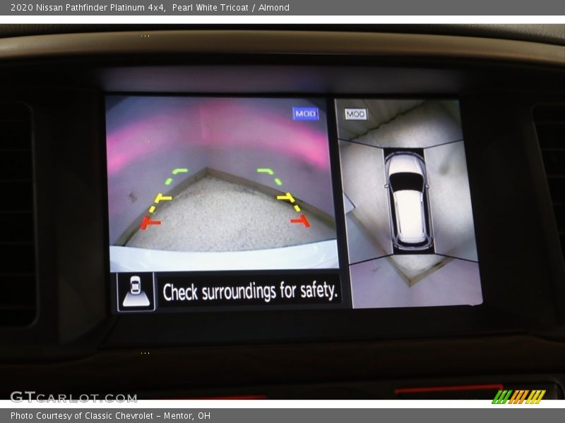 Pearl White Tricoat / Almond 2020 Nissan Pathfinder Platinum 4x4