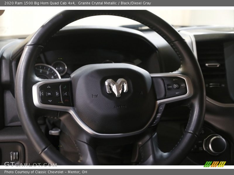Granite Crystal Metallic / Black/Diesel Gray 2020 Ram 1500 Big Horn Quad Cab 4x4