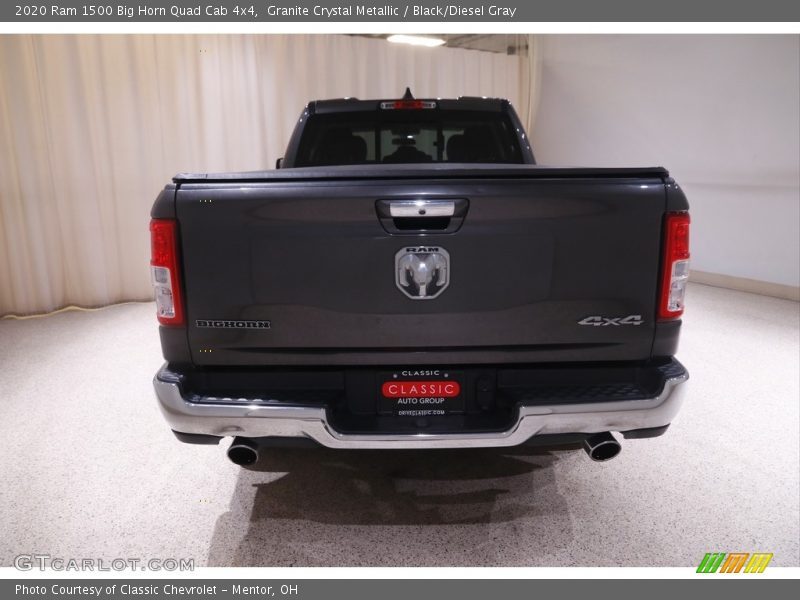 Granite Crystal Metallic / Black/Diesel Gray 2020 Ram 1500 Big Horn Quad Cab 4x4