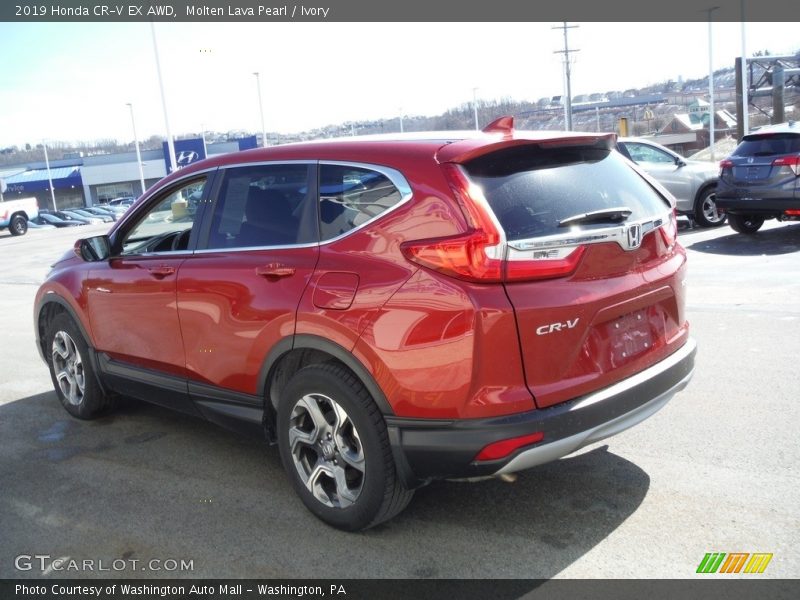 Molten Lava Pearl / Ivory 2019 Honda CR-V EX AWD