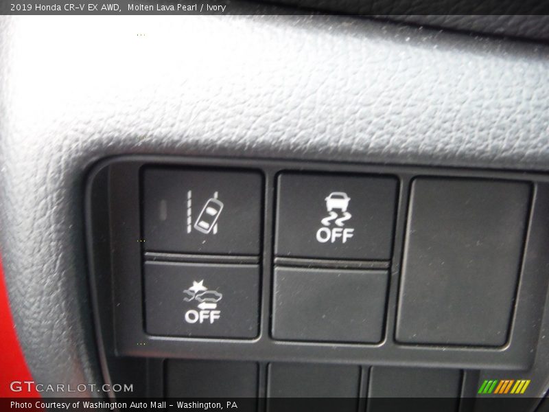 Molten Lava Pearl / Ivory 2019 Honda CR-V EX AWD