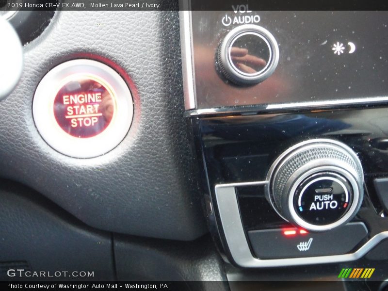 Molten Lava Pearl / Ivory 2019 Honda CR-V EX AWD