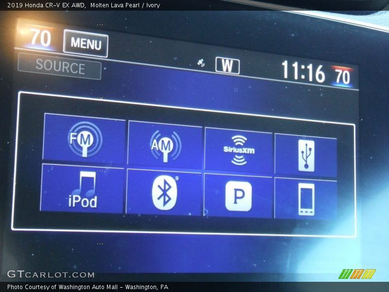 Molten Lava Pearl / Ivory 2019 Honda CR-V EX AWD