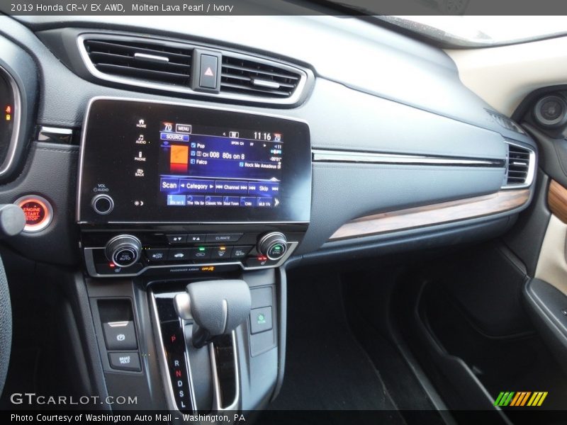Molten Lava Pearl / Ivory 2019 Honda CR-V EX AWD
