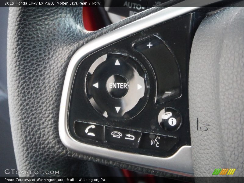 Molten Lava Pearl / Ivory 2019 Honda CR-V EX AWD