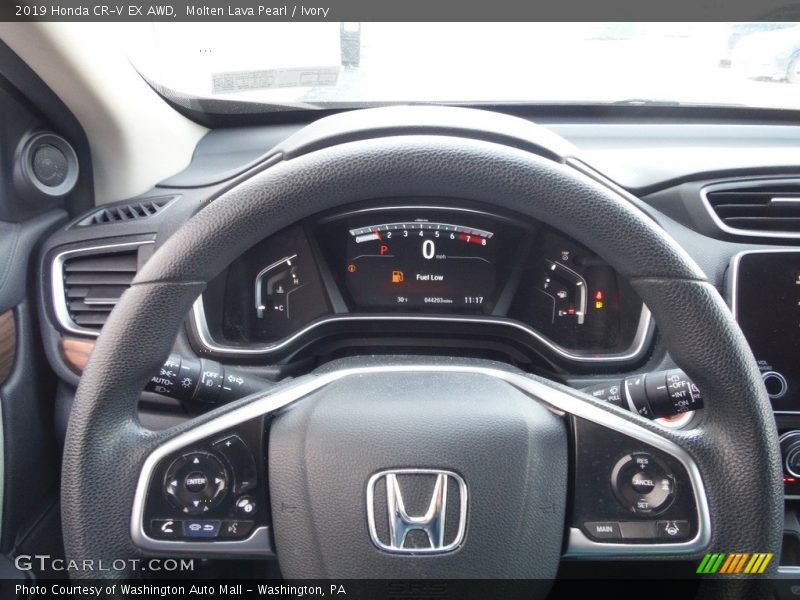 Molten Lava Pearl / Ivory 2019 Honda CR-V EX AWD