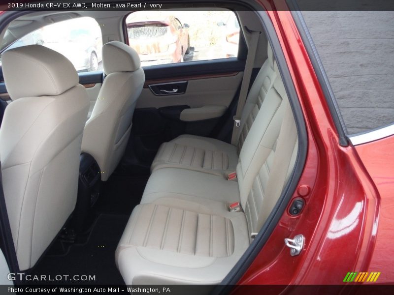 Molten Lava Pearl / Ivory 2019 Honda CR-V EX AWD