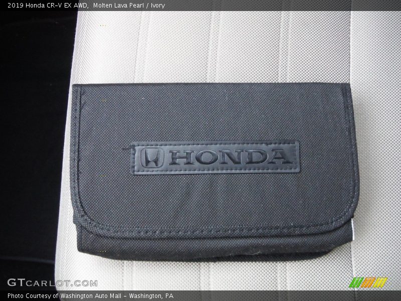 Molten Lava Pearl / Ivory 2019 Honda CR-V EX AWD