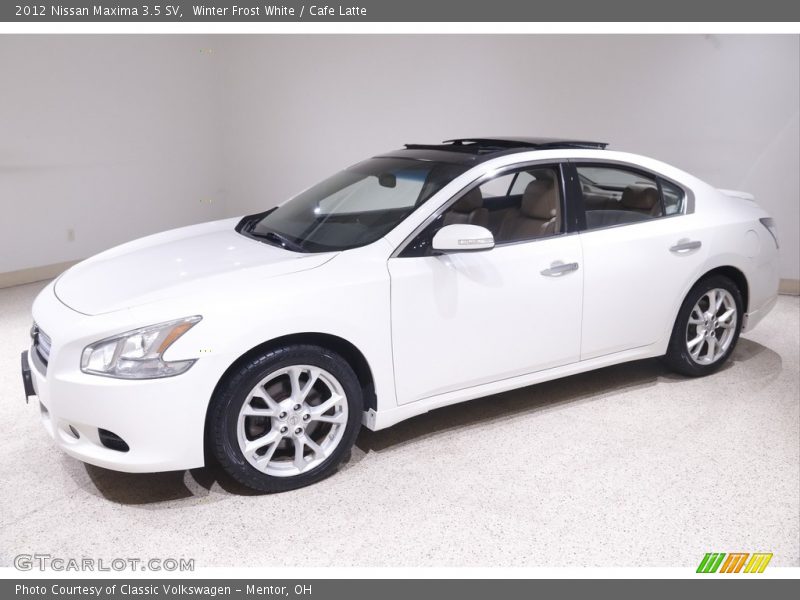 Winter Frost White / Cafe Latte 2012 Nissan Maxima 3.5 SV
