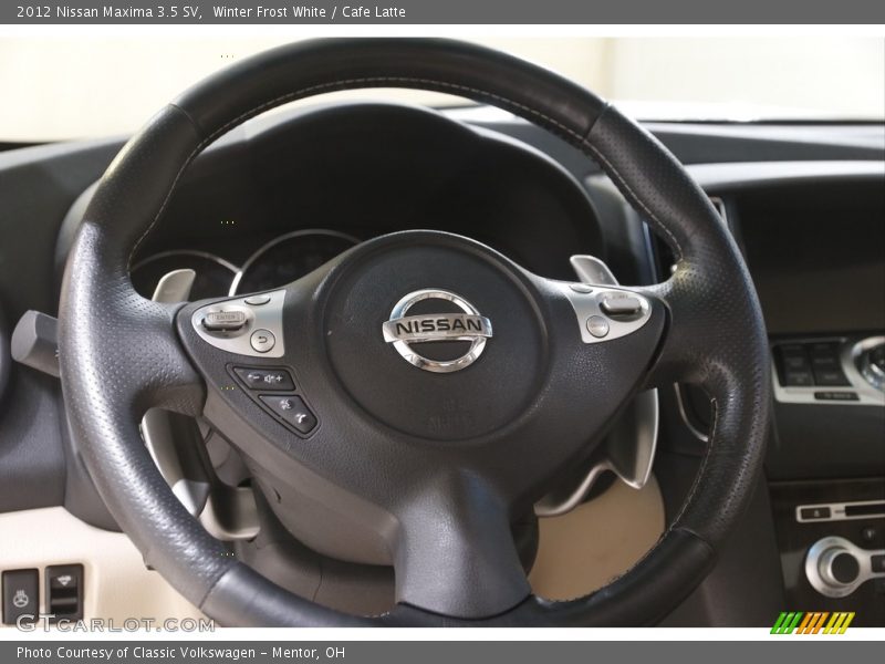 Winter Frost White / Cafe Latte 2012 Nissan Maxima 3.5 SV
