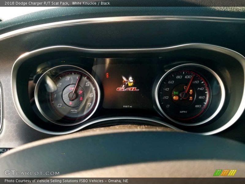 White Knuckle / Black 2018 Dodge Charger R/T Scat Pack