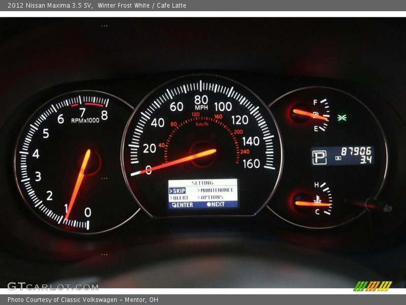 Winter Frost White / Cafe Latte 2012 Nissan Maxima 3.5 SV