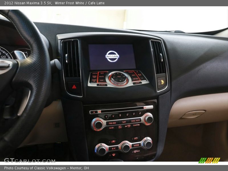 Winter Frost White / Cafe Latte 2012 Nissan Maxima 3.5 SV