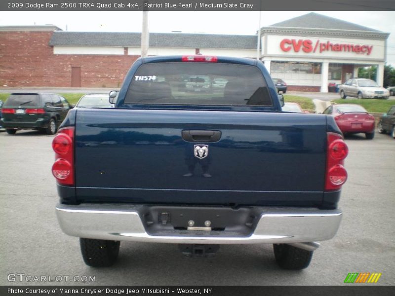 Patriot Blue Pearl / Medium Slate Gray 2009 Dodge Ram 2500 TRX4 Quad Cab 4x4